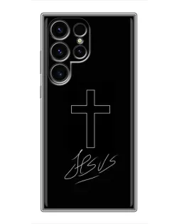 Чехол для Blackview Wave 10 с картинкой «Графический крест Jesus»