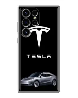 Чохол для Blackview Wave 10 з картинкою «Tesla Model Y»