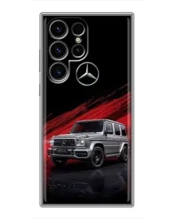 Чехол для Blackview Wave 10 с картинкой «Mercedes G-Class красный»
