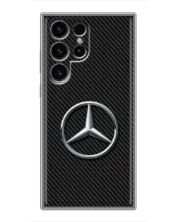 Чехол для Blackview Wave 10 с картинкой «Карбоновый Mercedes стиль»