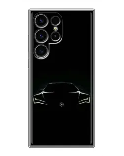 Чехол для Blackview Wave 10 с картинкой «Mercedes — силуэт авто»