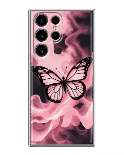 Чехол для Blackview Wave 10 с картинкой «Бабочка в дыму»