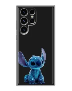 Чехол для Blackview Wave 10 с картинкой «Стич на черном»