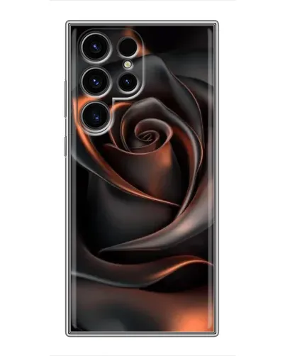 Чохол для Blackview Wave 10 з картинкою «Шовкова чорна троянда»