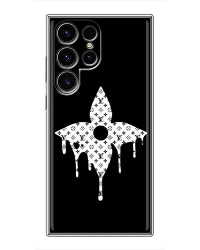 Чехол для Blackview Wave 10C с картинкой «Цветочная монограмма»