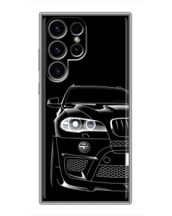 Чехол для Blackview Wave 10C с картинкой «Темный силуэт BMW»