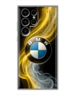 Чехол для Blackview Wave 10C с картинкой «Золотистый дым BMW»