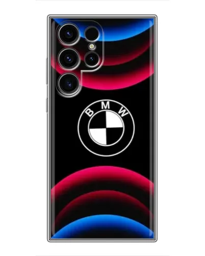 Чехол для Blackview Wave 10C с картинкой «Логотип BMW и неоновые дуги»