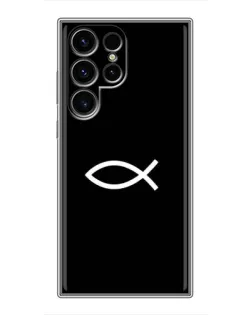 Чехол для Blackview Wave 10C с картинкой «Символ рыбы Jesus»