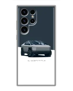 Чехол для Blackview Wave 10C с картинкой «Серебристый Cybertruck Tesla»