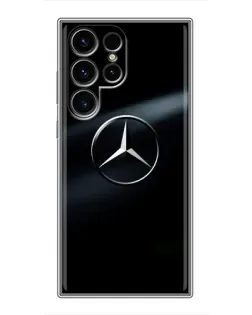 Чехол для Blackview Wave 10C с картинкой «Mercedes на металле»