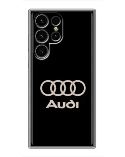 Чехол для Blackview Wave 10C с картинкой «Audi — золотой логотип»