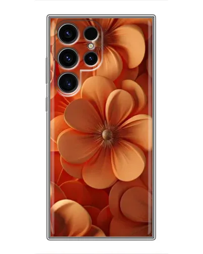 Чохол для Blackview Wave 10C з картинкою «Помаранчева макро квітка»