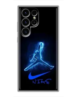 Чехол для Blackview Wave 2C с картинкой «Jordan Neon Blue»