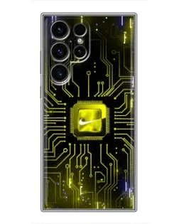 Чехол для Blackview Wave 2C с картинкой «Nike — золотая искра»