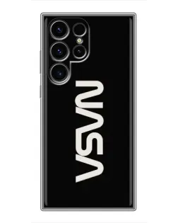 Чехол для Blackview Wave 2C с картинкой «NASA — вертикальный логотип»