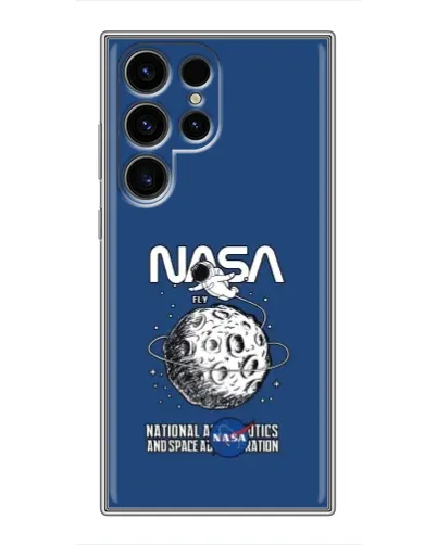 Чехол для Blackview Wave 2C с картинкой «NASA — лунная миссия»