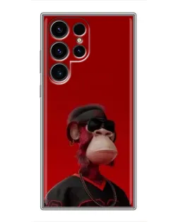 Чехол для Blackview Wave 2C с картинкой «Bored Ape в красном»