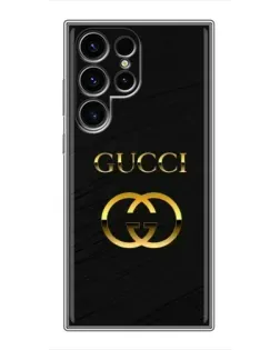 Чехол для Blackview Wave 2C с картинкой «Золотой логотип Gucci»