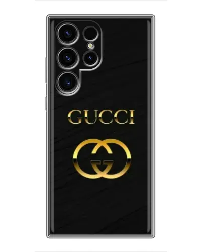 Чехол для Blackview Wave 2C с картинкой «Золотой логотип Gucci»