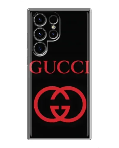 Чехол для Blackview Wave 2C с картинкой «Gucci — красный логотип»