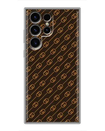 Чехол для Blackview Wave 2C с картинкой «Gucci — золотые диагонали»