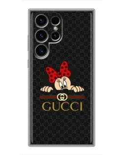 Чехол для Blackview Wave 2C с картинкой «Минни Маус Gucci — черный»