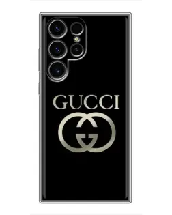 Чехол для Blackview Wave 2C с картинкой «Gucci — золото на черном»