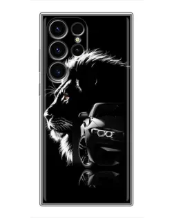 Чехол для Blackview Wave 2C с картинкой «BMW и лев»