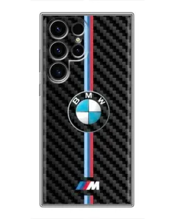 Чехол для Blackview Wave 2C с картинкой «Эмблема BMW и карбон»