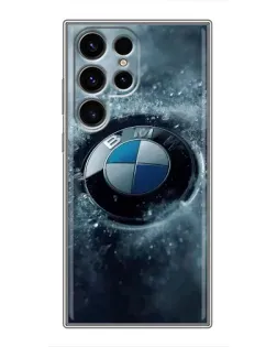 Чехол для Blackview Wave 2C с картинкой «Логотип BMW — лед»