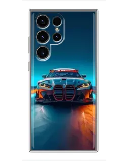 Чехол для Blackview Wave 2C с картинкой «BMW — огни неона»