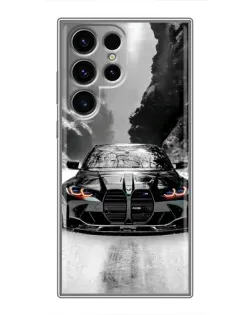 Чехол для Blackview Wave 2C с картинкой «BMW — акварельный дрифт»
