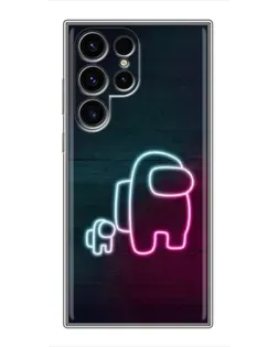 Чохол для Blackview Wave 2C з картинкою «Among Us неон-арт»