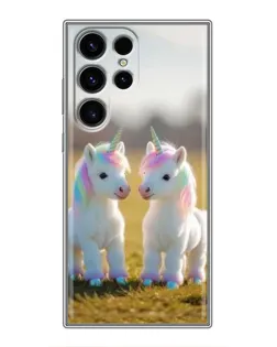 Чохол для Blackview Wave 2C з картинкою «Пара єдинорогів»