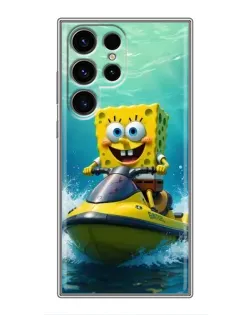 Чохол для Blackview Wave 2C з картинкою «Спанч Боб на гідроциклі»