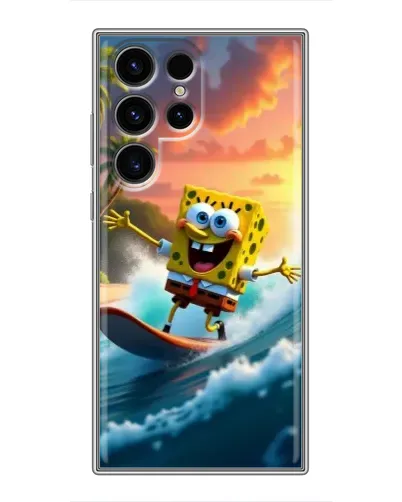 Чохол для Blackview Wave 2C з картинкою «Губка Боб серфінгіст»
