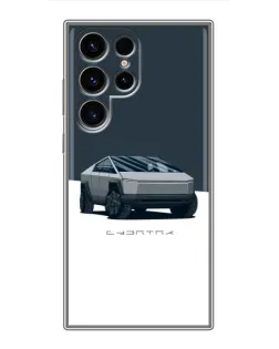 Чехол для Blackview Wave 2C с картинкой «Серебристый Cybertruck Tesla»