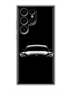 Чехол для Blackview Wave 2C с картинкой «Фары Tesla Night»
