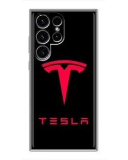 Чехол для Blackview Wave 2C с картинкой «Tesla Red Logo»