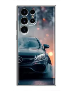Чехол для Blackview Wave 2C с картинкой «Mercedes — ночной город»