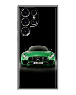 Чехол для Blackview Wave 2C с картинкой «Mercedes — неоновый лого»