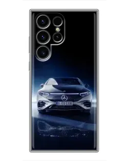 Чехол для Blackview Wave 2C с картинкой «Ночной Mercedes EQ»