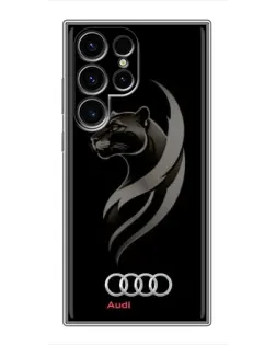 Чехол для Blackview Wave 2C с картинкой «Графика — пантера и Audi»