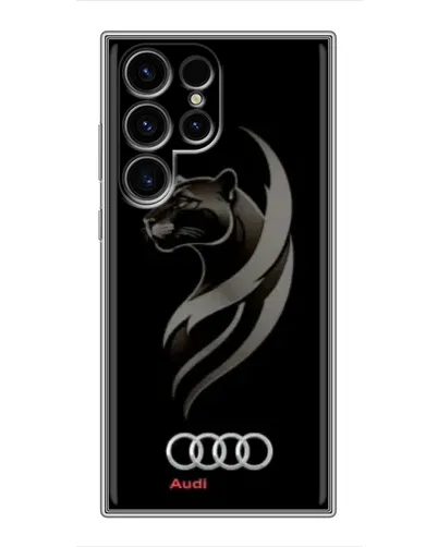Чехол для Blackview Wave 2C с картинкой «Графика — пантера и Audi»