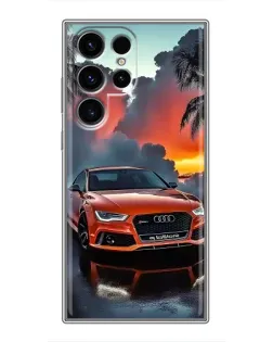 Чехол для Blackview Wave 2C с картинкой «Audi — закат»