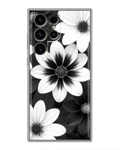 Чехол для Blackview Wave 2C с картинкой «Монохромные астры»