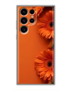 Чехол для Blackview Wave 2C с картинкой «Оранжевые герберы»