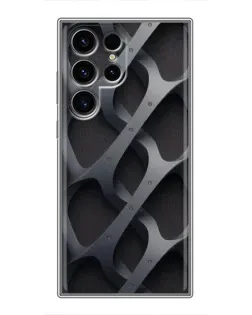 Чехол для Blackview Wave 2C с картинкой «Объемное серое плетение»