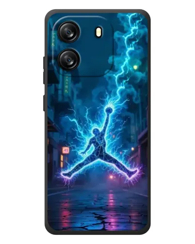 Чехол для Blackview Wave 6C с картинкой «Jordan Gold Jumpman»